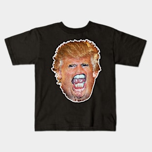 Donald Trump Glitch Horror Memeshirt Design Kids T-Shirt